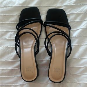 Black Strappy Women's Sandals